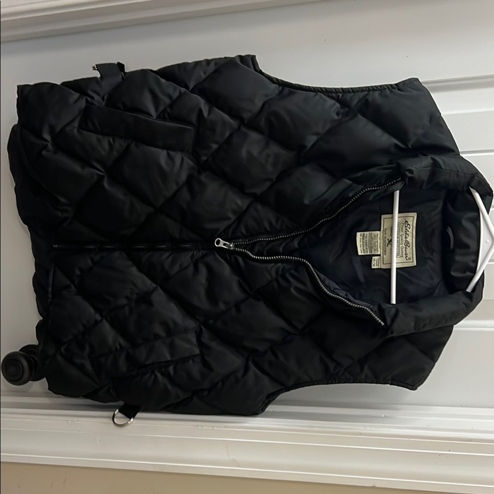 Black Quilted Eddie Bauer Vest